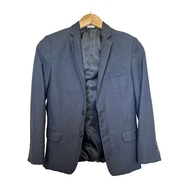 Calvin Klein Boys Gray Suit Jacket Single Breasted 2 Button Size 12 Regular - Picture 8 of 14